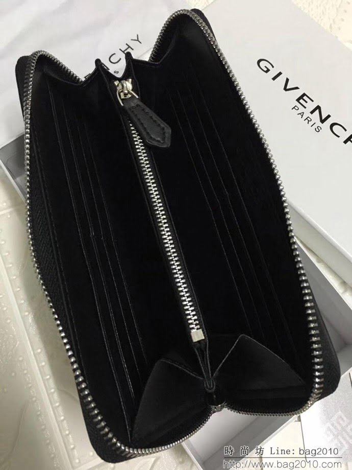 GlVENCHY紀梵希 2018最新 熱賣款式 專櫃品質 頂級進口牛皮 原版五金 拉鏈錢包 091888  tsg1008